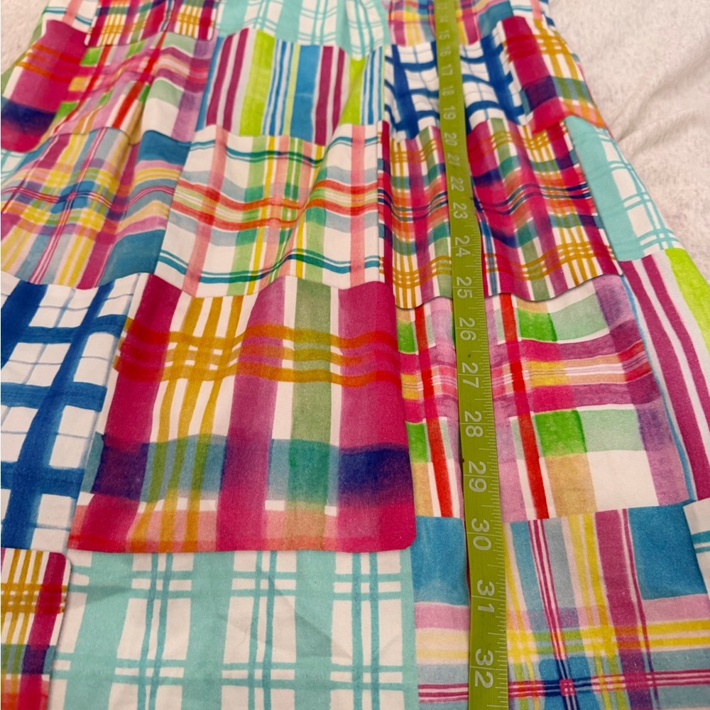 Kaeli Smith Multicolor Plaid Patchwork Dress - Pi… - image 3